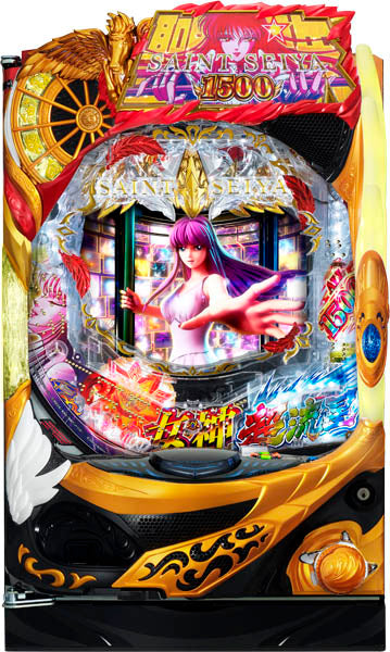P Saint Seiya Super Ryusei: Goddess Gold Ver. 1500 PACHINKO MACHINE